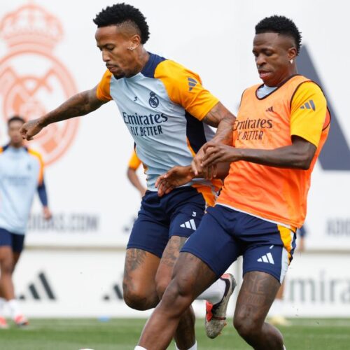 O Real Madrid está se preparando para ter Vinícius Jr. e Eder Militão disponíveis no confronto contra o Celta 